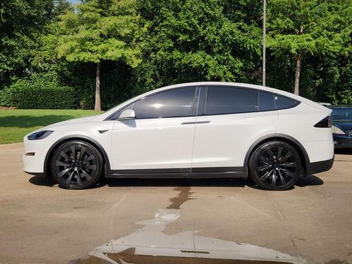 Pearl White Multi-Coat 2022 Tesla Model X Plaid Tri Motor All-Wheel Drive