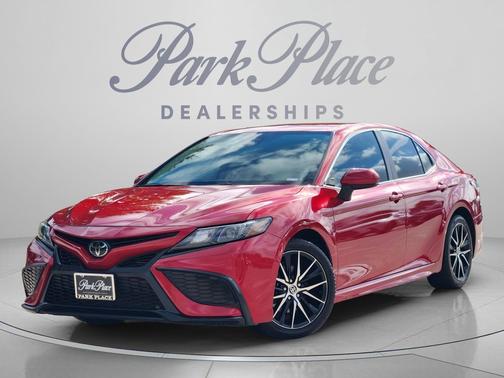 Red 2021 Toyota Camry SE