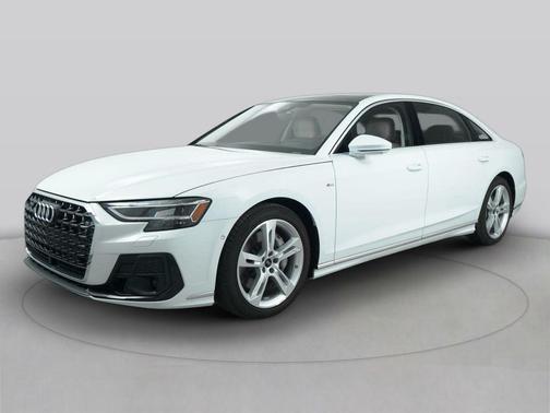 GLACIER WHITE 2026 Audi A8 55 TFSI quattro Tiptronic