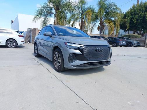 Pebble Gray 2025 Audi Q4 e-tron Premium 45 RWD