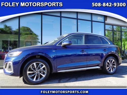 Blue 2022 Audi Q5 45 S line Premium Plus