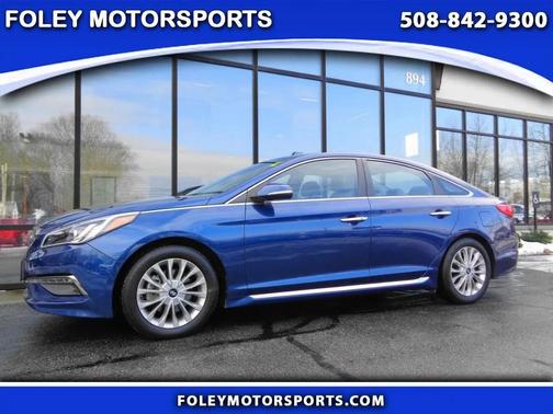 Blue 2015 Hyundai SONATA Limited