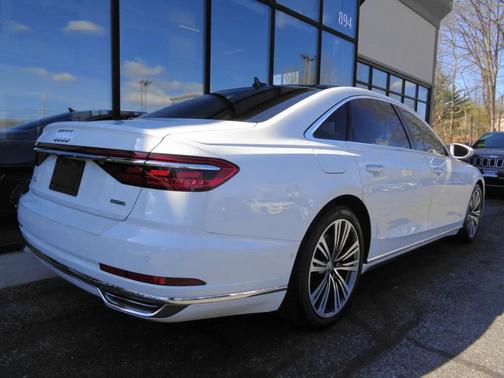 White 2019 Audi A8 60 TFSI quattro