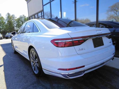 White 2019 Audi A8 60 TFSI quattro