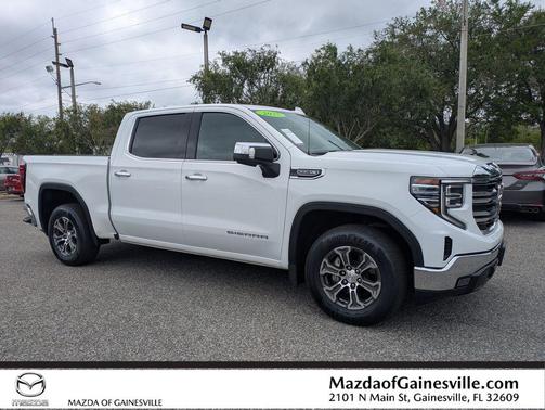 Summit White 2025 GMC Sierra 1500 SLT