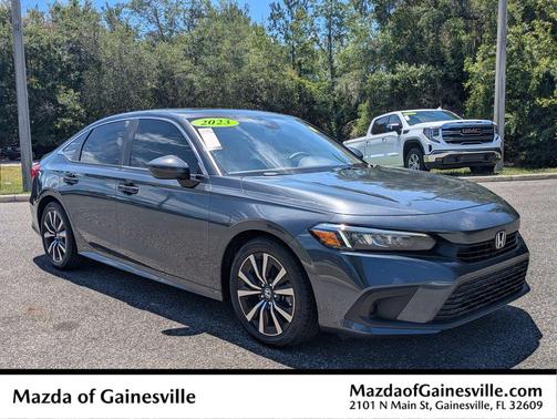 Gray 2023 Honda Civic EX