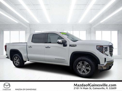 Summit White 2025 GMC Sierra 1500 SLT