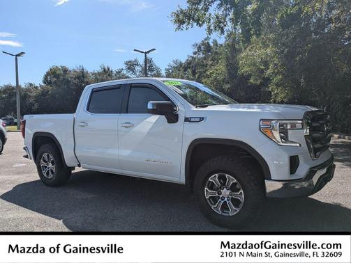 Summit White 2021 GMC Sierra 1500 SLE