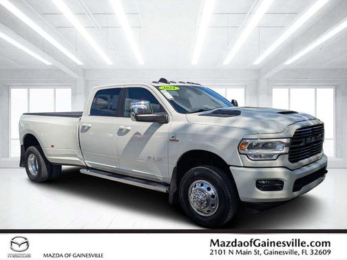 Pearl White 2024 RAM 3500 Laramie Crew Cab 4x4 8' Box