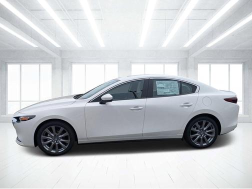 Snowflake White Pearl Mica 2026 Mazda Mazda3 FWD w/Preferred Package