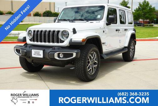 Bright White Clearcoat 2025 Jeep Wrangler 4-Door Sahara 4x4
