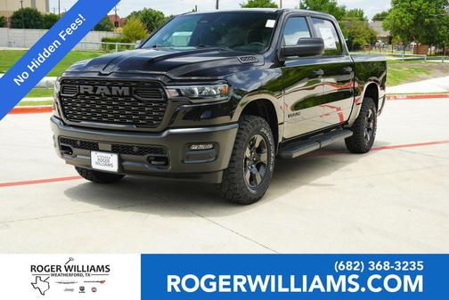 Diamond Black Crystal Pearlcoat 2026 RAM 1500 Warlock Crew Cab 4x4 5'7' Box