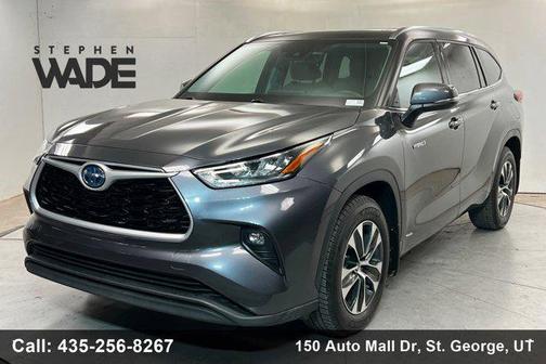Magnetic Gray Metallic 2020 Toyota Highlander Hybrid XLE