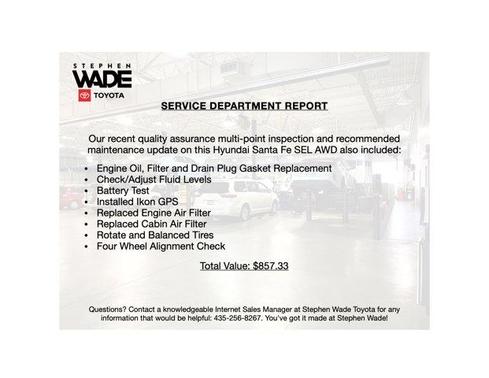 Serenity White 2026 Hyundai SANTA FE SEL 2.4