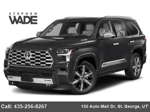 Midnight Black Metallic 2024 Toyota Sequoia Capstone