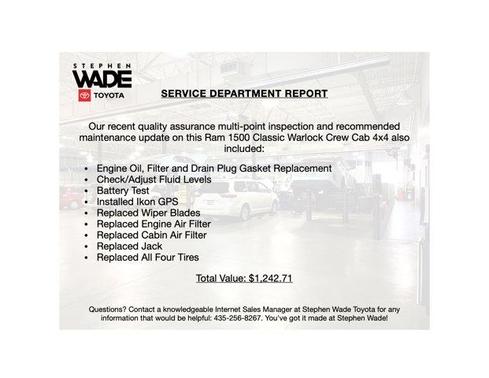 2023 RAM 1500 Classic Warlock Crew Cab 4x4 5'7' Box