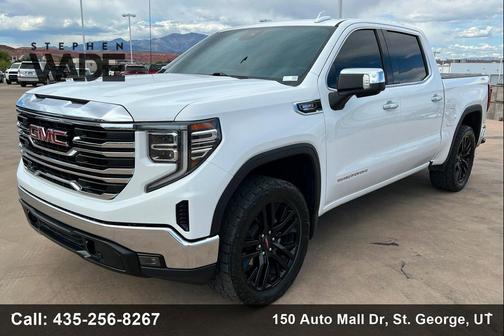 Summit White 2024 GMC Sierra 1500 SLT