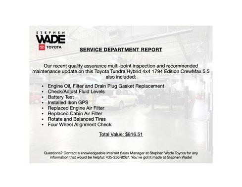 2025 Toyota Tundra Hybrid 1794 Edition