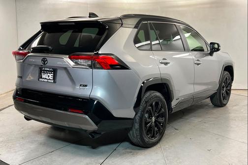 Silver Sky Metallic/Midnight Black Metallic 2025 Toyota RAV4 Hybrid SE