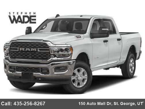 Bright White Clearcoat 2024 RAM 2500 Laramie Crew Cab 4x4 6'4' Box