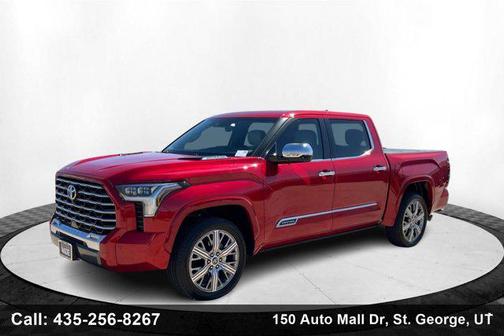 Supersonic Red 2024 Toyota Tundra Hybrid Capstone