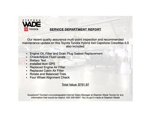 Supersonic Red 2024 Toyota Tundra Hybrid Capstone