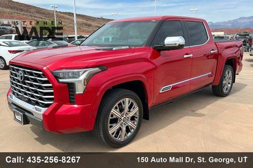 Supersonic Red 2024 Toyota Tundra Hybrid Capstone