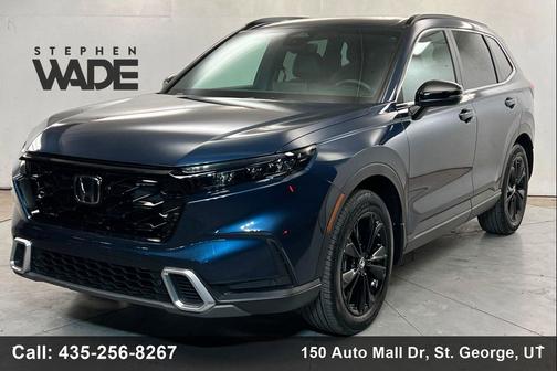 Canyon River Blue Metallic 2025 Honda CR-V Hybrid Sport Touring AWD