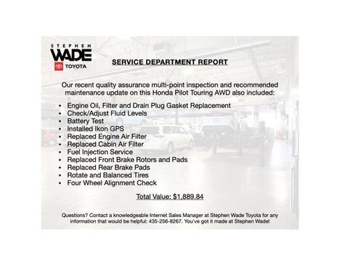 White Diamond Pearl 2018 Honda Pilot Touring