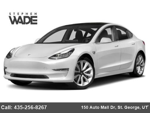Pearl White Multi-Coat 2019 Tesla Model 3 Mid Range