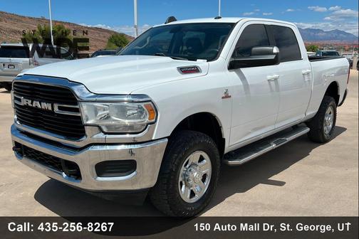 Bright White Clearcoat 2020 RAM 2500 Big Horn Crew Cab 4x4 6'4' Box
