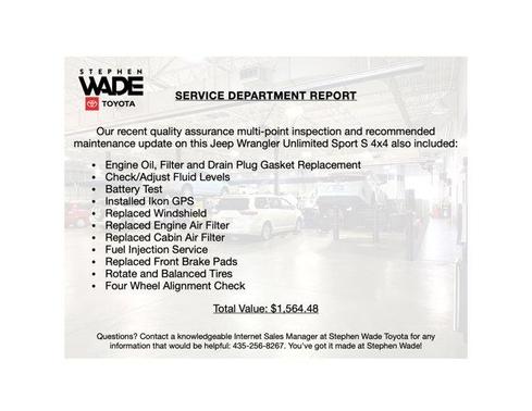 2019 Jeep Wrangler Unlimited Sport