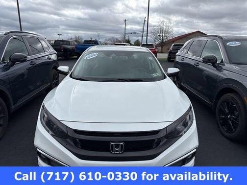 Platinum White Pearl 2020 Honda Civic EX-L