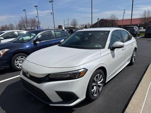 Platinum White Pearl 2023 Honda Civic LX