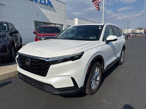 Platinum White Pearl 2025 Honda CR-V EX