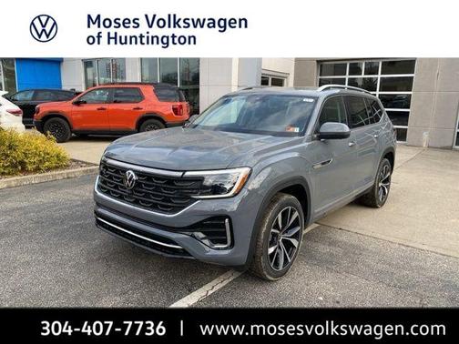 Pure Gray 2025 Volkswagen Atlas 2.0T SEL Premium R-Line 4MOTION
