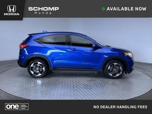 Aegean Blue Metallic 2018 Honda HR-V EX