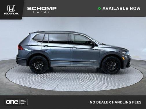 Platinum Gray Metallic 2023 Volkswagen Tiguan 2.0T SE R-Line Black