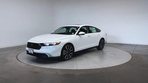 Platinum White Pearl 2026 Honda Accord Hybrid Touring