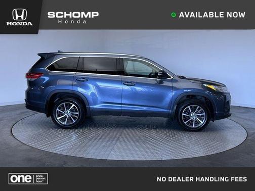 Shoreline Blue Pearl 2019 Toyota Highlander XLE