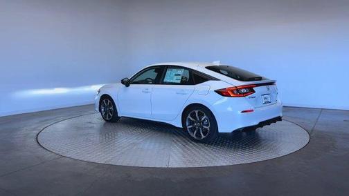 Platinum White Pearl 2026 Honda Civic Hybrid Sport Touring