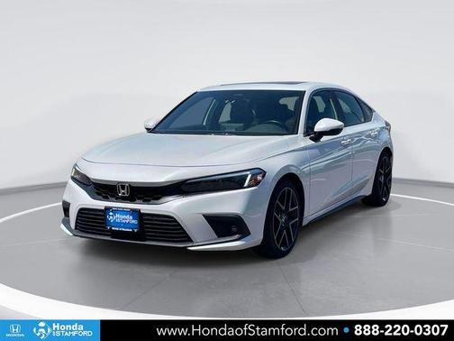 Platinum White Pearl 2024 Honda Civic Sport Touring
