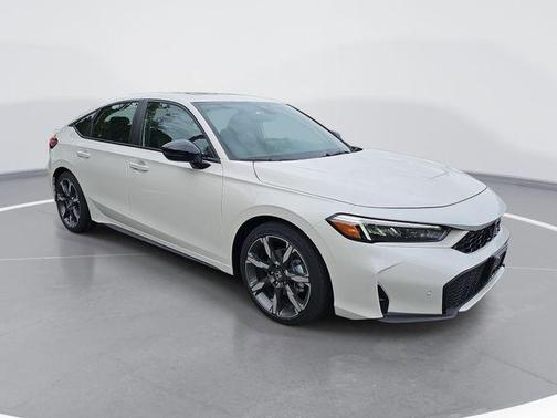 Platinum White Pearl 2026 Honda Civic Hybrid Sport Touring