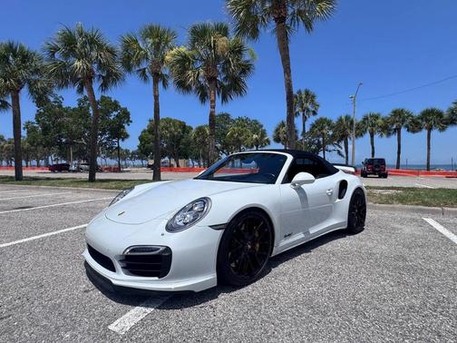 White 2015 Porsche 911 Turbo S