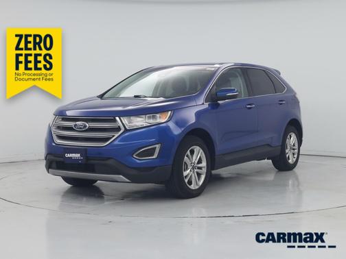 Blue 2018 Ford Edge Titanium