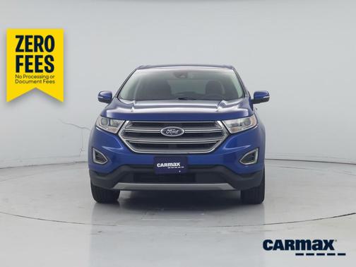 Blue 2018 Ford Edge Titanium