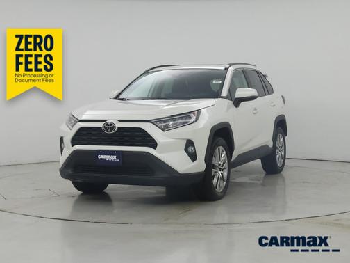 White 2021 Toyota RAV4 XLE Premium