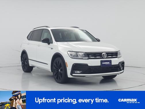White 2021 Volkswagen Tiguan SE R-Line Black