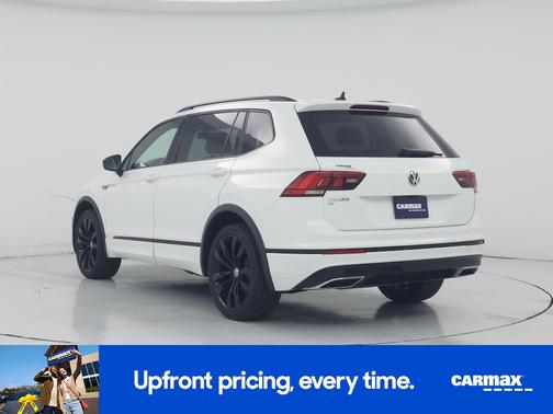 White 2021 Volkswagen Tiguan SE R-Line Black