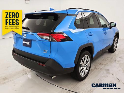 Blue 2019 Toyota RAV4 XLE